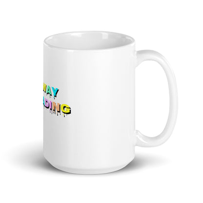 Go Away I’m Reading White glossy mug